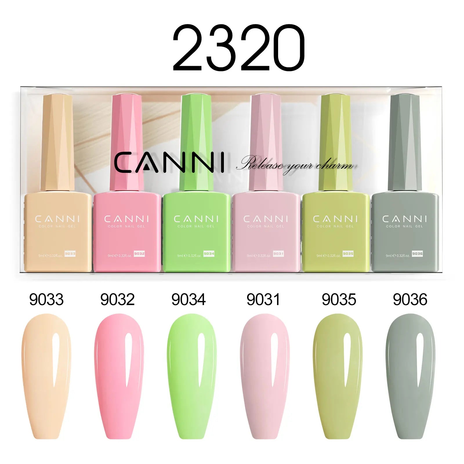 49375385059667 CANNI PureCare HEMA-freies Gel-Nagellack Set 6 Farben