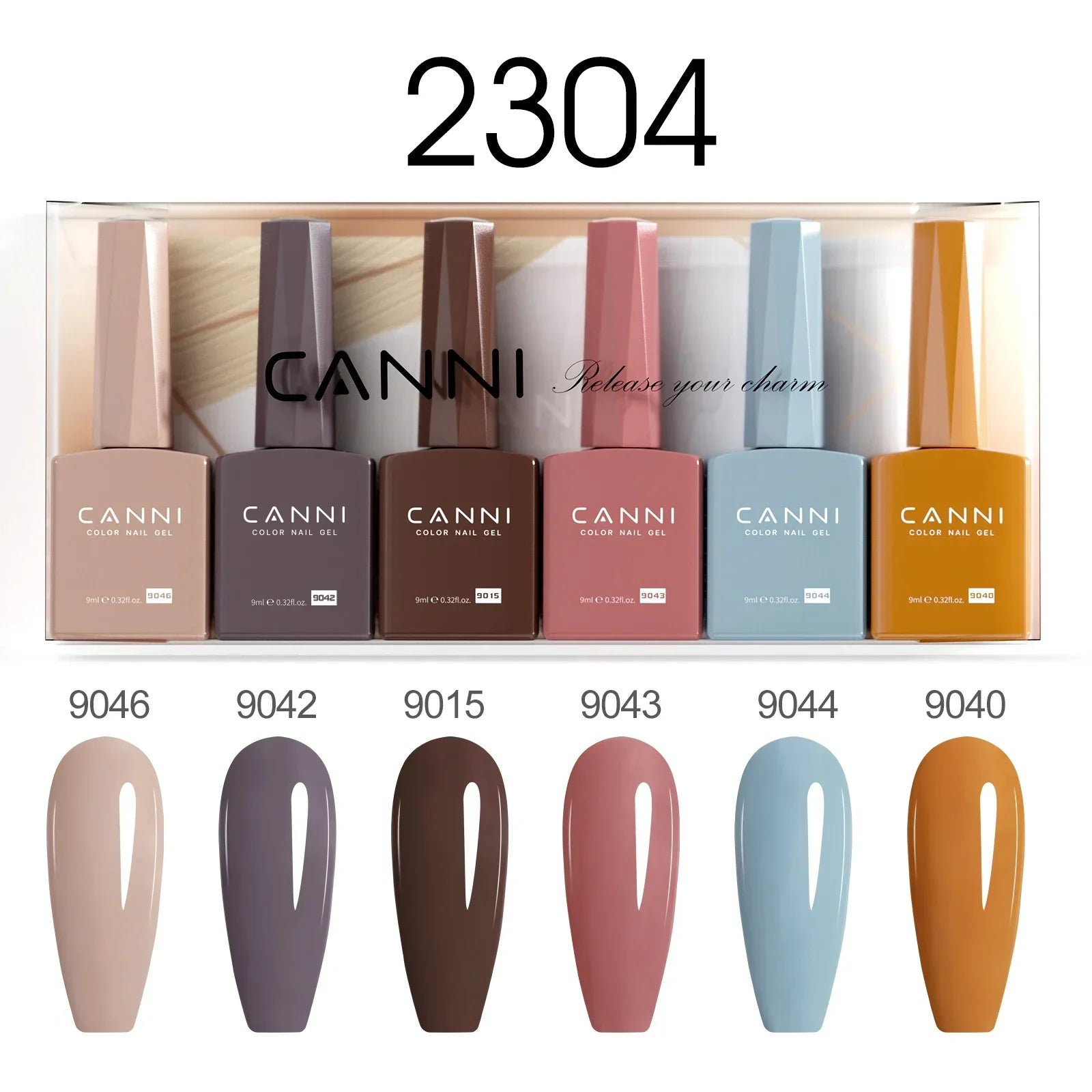 49375385125203 CANNI PureCare HEMA-freies Gel-Nagellack Set 6 Farben