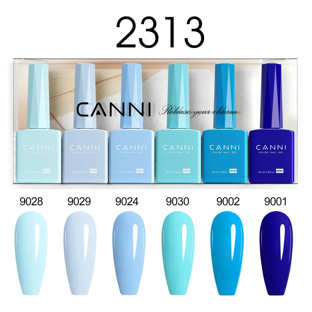 CANNI PureCare HEMA-freies Gel-Nagellack Set 6 Farben