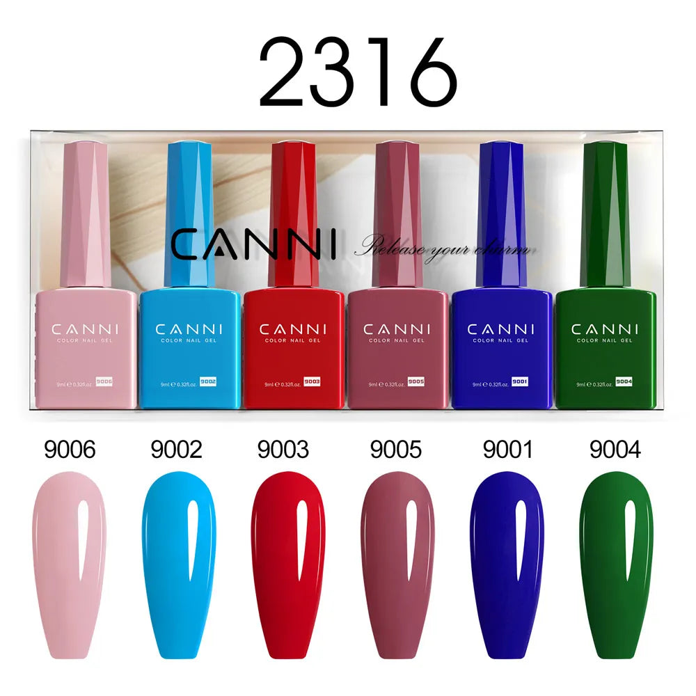 49375384994131 CANNI PureCare HEMA-freies Gel-Nagellack Set 6 Farben