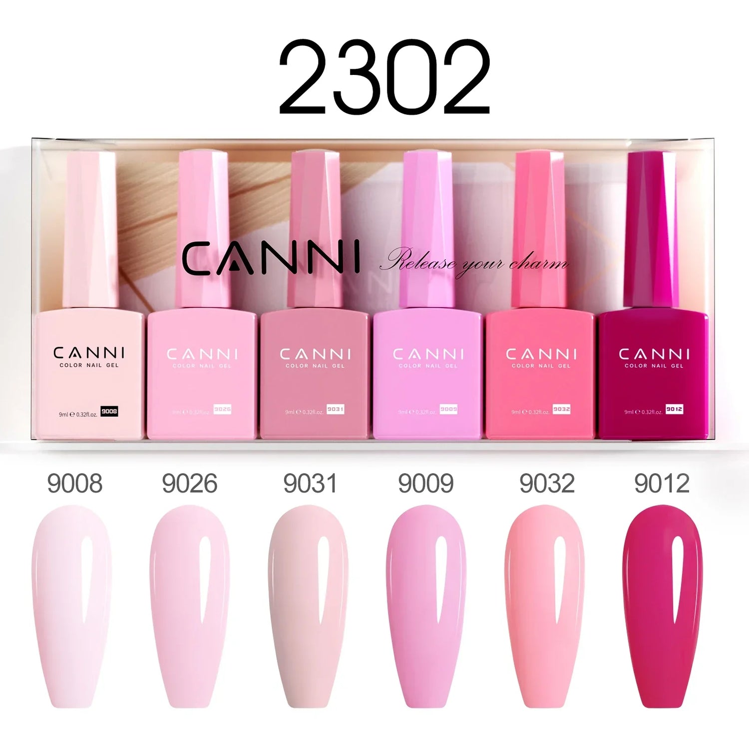 CANNI PureCare HEMA-freies Gel-Nagellack Set 6 Farben